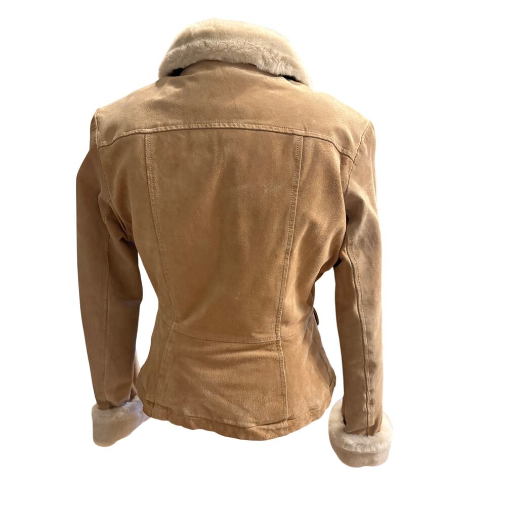 Y2K Wilson's Leather Tan leather bomber jacket XS/S - Picture 2 of 5